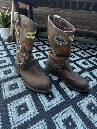 Harley davidson biker boots - biker,