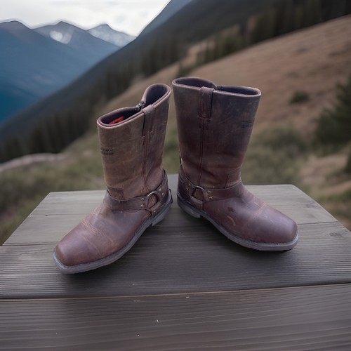 Harley davidson leather boots - leather,